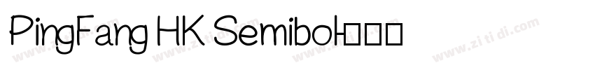 PingFang HK Semibol字体转换